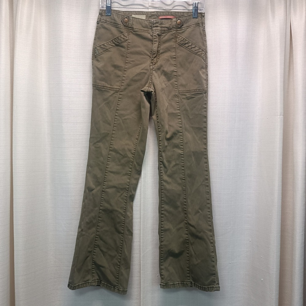 Pilcro and the Letterpress The Demilune Boot Olive Green Utility Pants 26 Casual